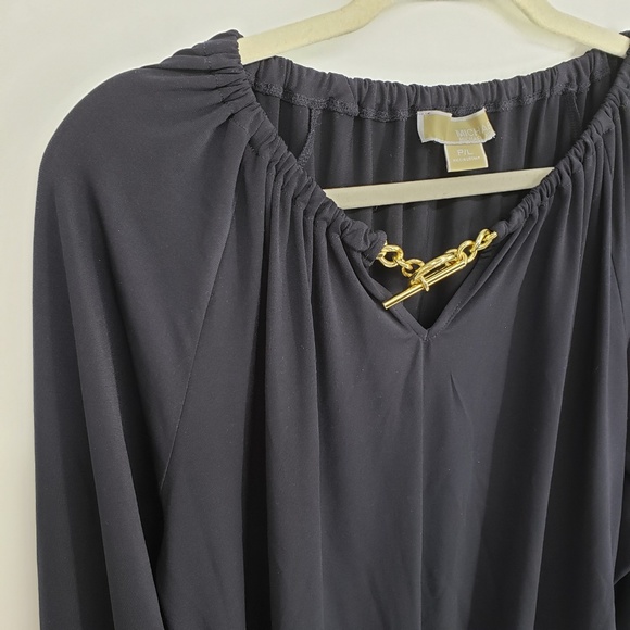 Michael Kors Chain Detail Blouse Sz LP - Picture 4 of 8